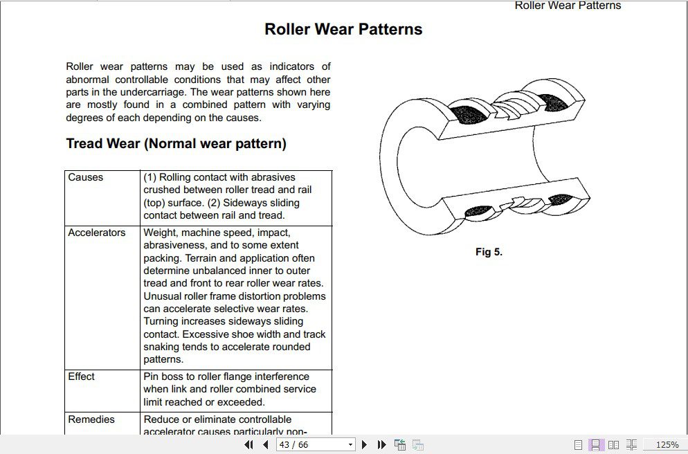 JCB Excavator JS Machine Track Wear Guide Sevices Manual 4
