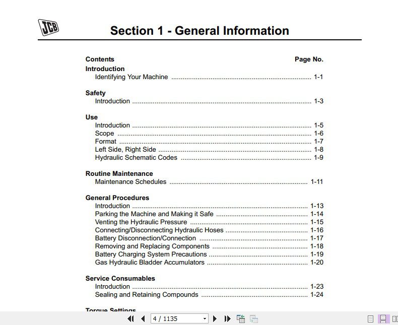 JCB Excavator JS300 330 370 Tier 4i Isuzu Engine Sevice Manual 2