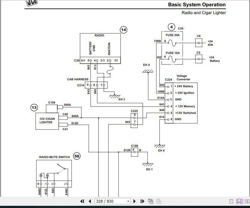 JCB Excavator JZ235 255 lsuzu Tier 3 Sevice Manual 4