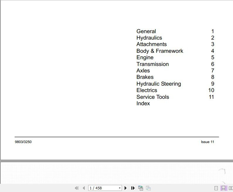 JCB Excavator Loader From Serial No290000 Sevices Manual 2