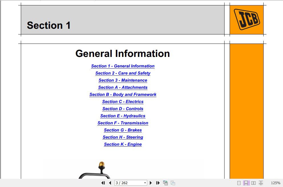 JCB Groundcare FM30 Service Manual 1