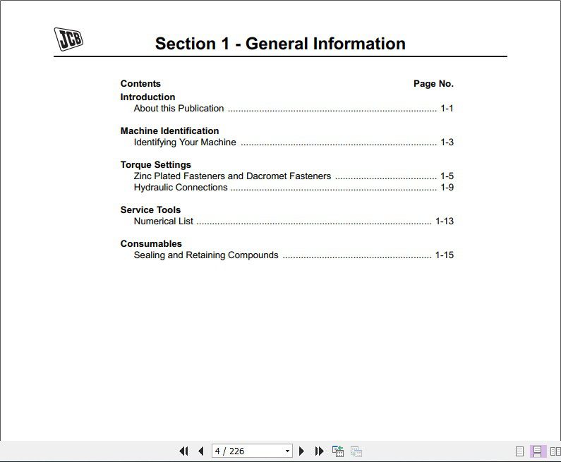 JCB Groundcare Groundhog 6×4 Workmax 6×4 Service Manual 2