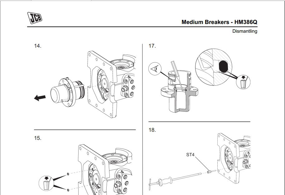 JCB Hydraulic Breakers Professional Range Attachments Service Manual 3