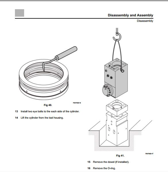JCB Large Hydraulic Breakers Contractor Range Attachments Service Manual 3 Copy
