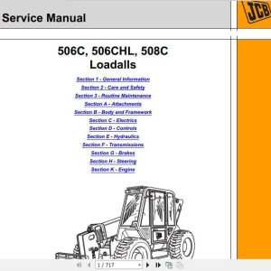 JCB Liftall 506C506CHL508C Service Manual 1