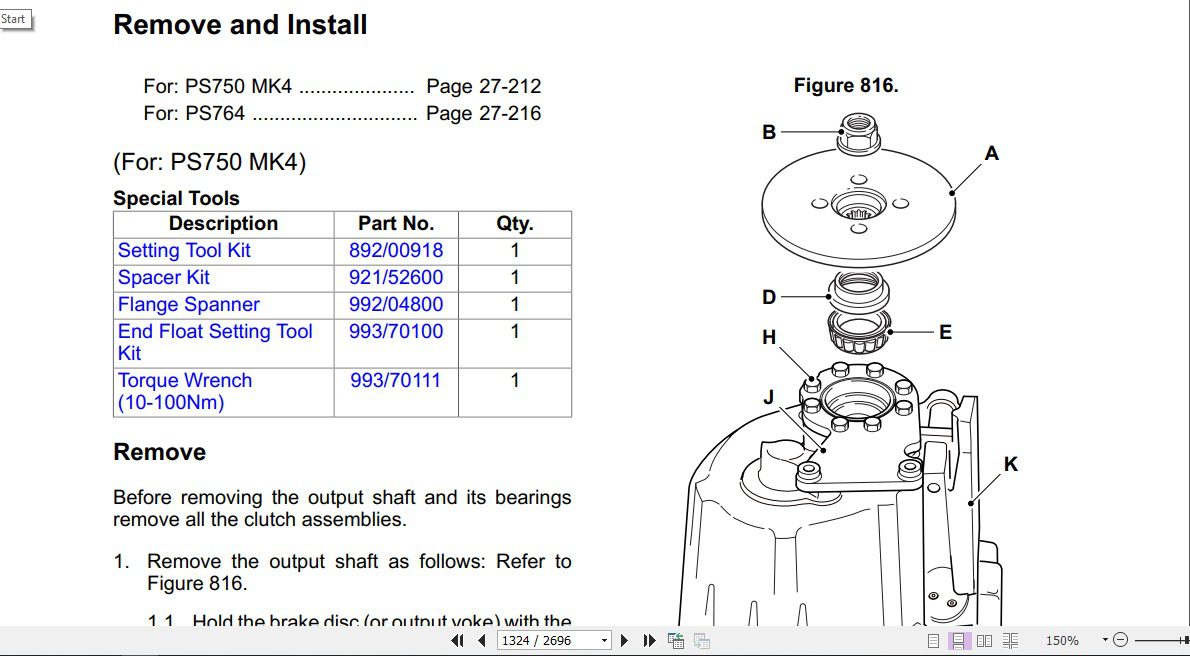 JCB Liftall 508 66 509 45 510 44 510 55 T4F Service Manual 4