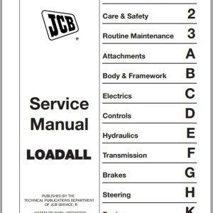 JCB Liftall Loadall 504B 526 Perkins Tier 2 Service Manual 1