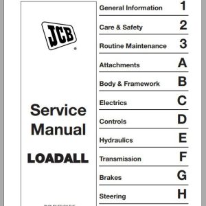 JCB Liftall Loadall 520 55 526 55 5265 Engine Perkins Perkins Tier 2 Service Manual
