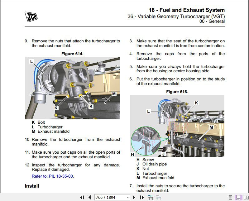 JCB Liftall Loadall 525 60 Service Manual 4