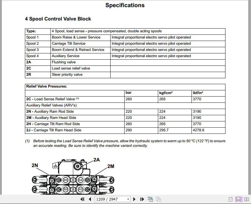 JCB Liftall Loadall 526 5653170 550 80 Service Manual 4