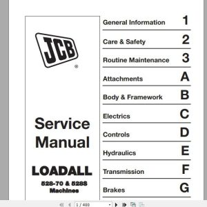 JCB Liftall Loadall 528 70 528S Engine Perkins Perkins Tier 2 Service Manual 1 Copy