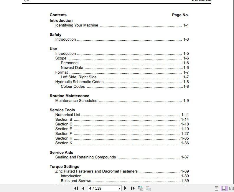 JCB Liftall Loadall 530 70 530 110 Service Manual 2