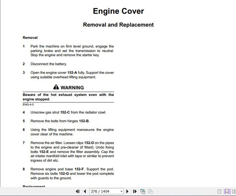 JCB Liftall Loadall 531 70 540 170 Tier 2 Service Manual 3