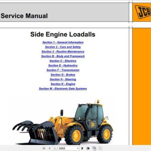 JCB Liftall Loadall 535 125 HiViz 550 170 Engine JCB Tier 3 SDSESF Service Manual 1 1