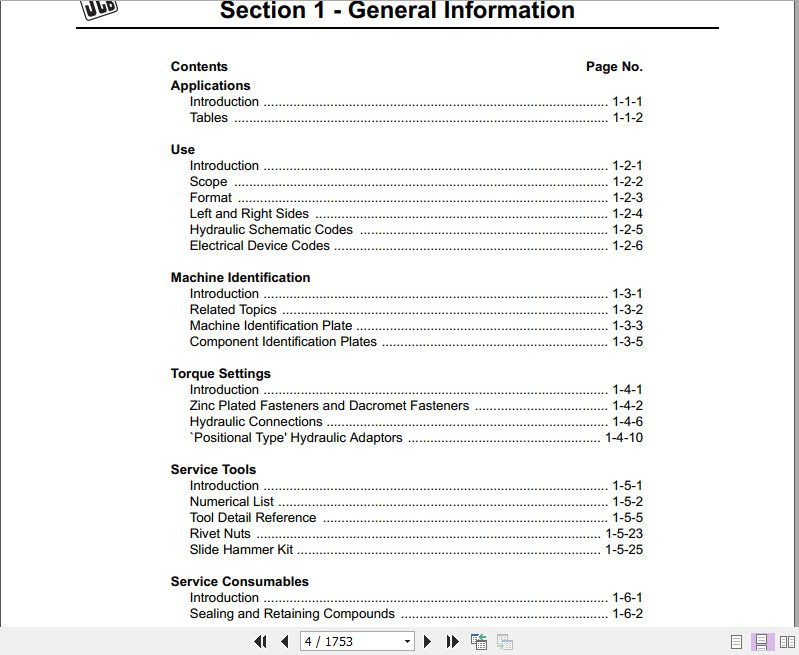 JCB Liftall Loadall 535 125 HiViz 550 170 Engine JCB Tier 3 SDSESF Service Manual 2