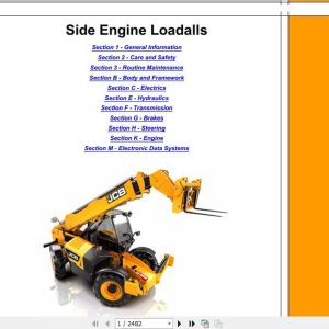 JCB Liftall Loadall 535 125 HiViz 550 170 Engine JCB Tier 4i DHSHISL Service Manual 1