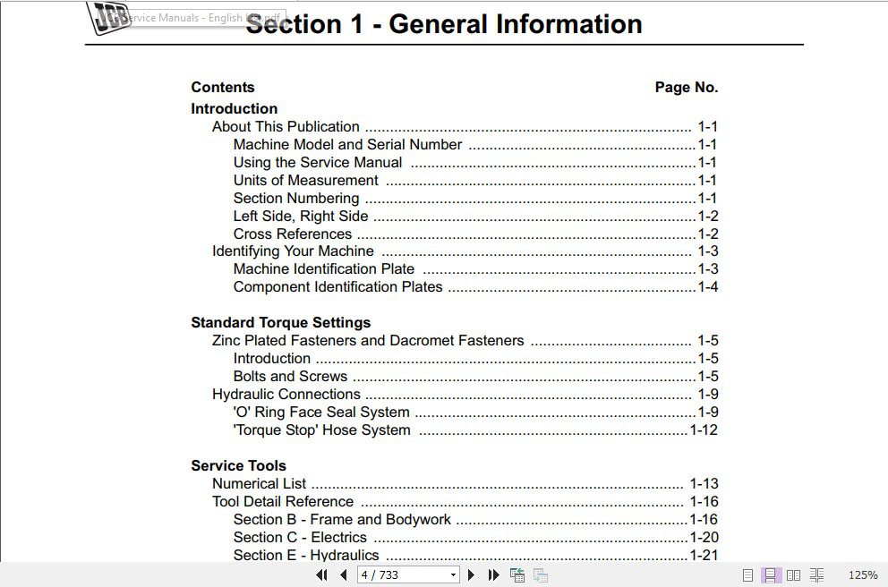 JCB Liftall Loadall Compact 515 40520 40524 50527 55 Service Manual 2