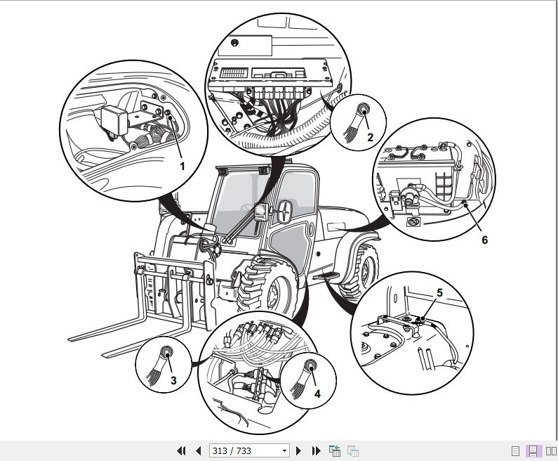 JCB Liftall Loadall Compact 515 40520 40524 50527 55 Service Manual 4