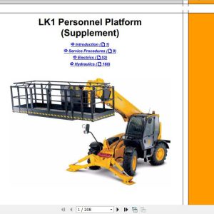 JCB Liftall Loadall LK1 Petsonnel Platform Service Manual 1