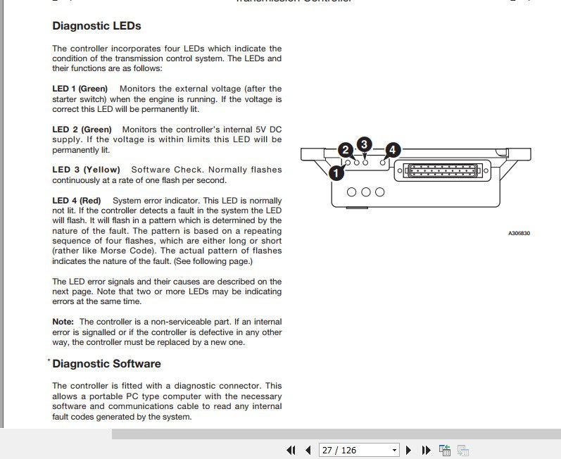 JCB Liftall Loadall Supplement 532 120H 537 135H Service Manual 3