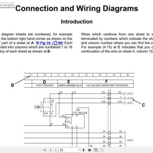 JCB Mobile Platform G144QX G160RX G175QX G200RX G220QX Wiring Diagram 1