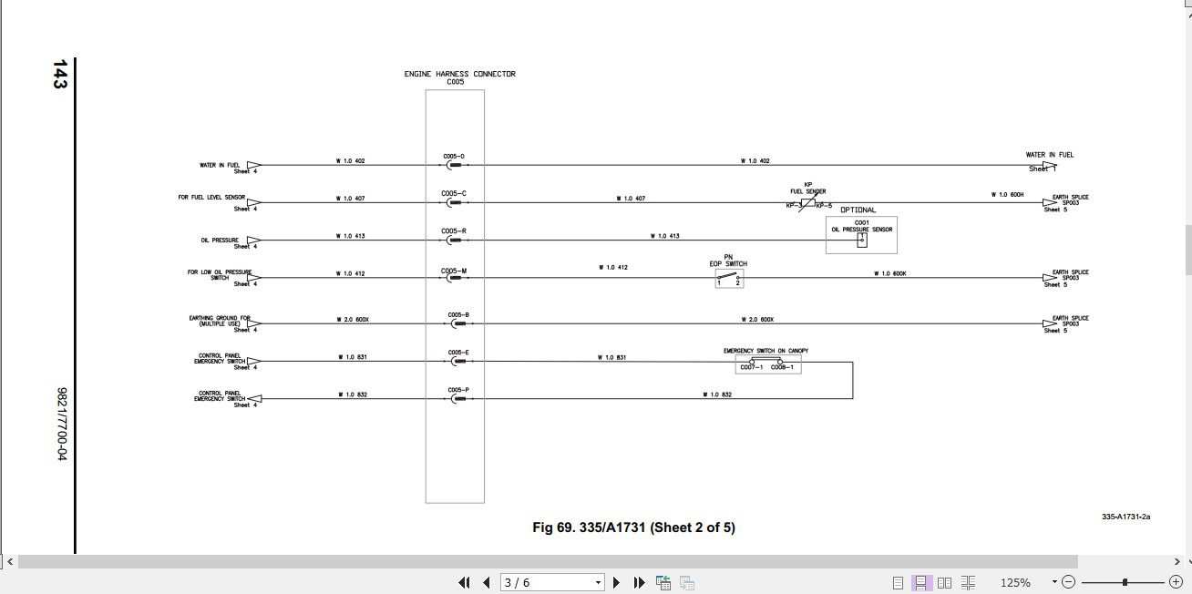 JCB Mobile Platform G65QS G90QS G115QS G140QS Wiring Diagram 3