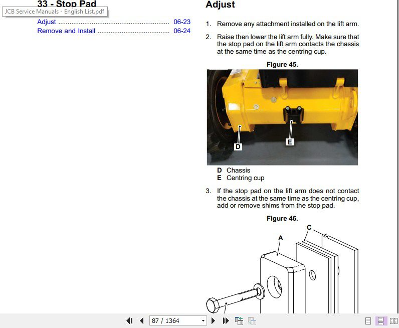 JCB Mobile Platform SkidSteer Loader 3TS 8T 3TS 8W Sevice Manual 3