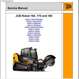 JCB Mobile Platform SkidSteer Robot 160 170 180 Sevice Manual 1