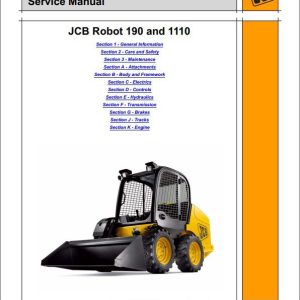 JCB Mobile Platform SkidSteer Robot 190 1110 Sevice Manual 1