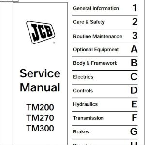 JCB Tele Truck TM200270300 Sevice Manual 1
