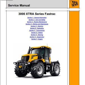 JCB Tractor 3000 XTRA Series Fastrac Sevice Manual 1