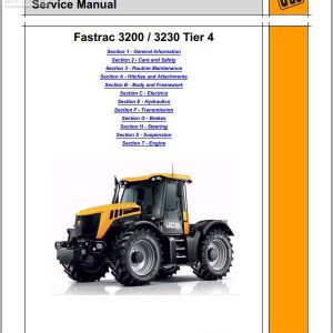 JCB Tractor 3200 3200 Tier 4 Sevice Manual 1