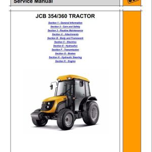 JCB Tractor 354 360 Sevice Manual 1