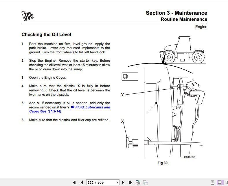 JCB Tractor Fastrac 2155 2170 Tier 3 Sevice Manual 3