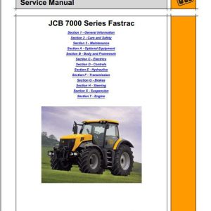 JCB Tractor Fastrac 7000 Series Tier 3 Sevice Manual 1