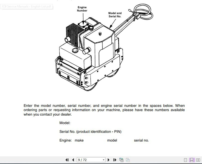 JCB Vibromax Roller 70B Sevice Manual 3