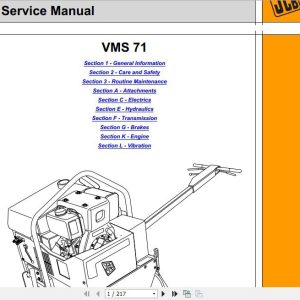 JCB Vibromax Roller VM571 Sevice Manual 1