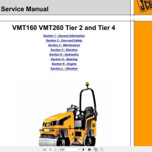 JCB Vibromax Roller VMT 160 260 Sevice Manual 1