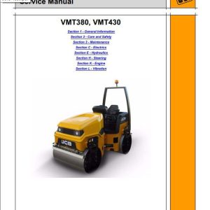 JCB Vibromax Roller VMT 380 430 Sevice Manual 1