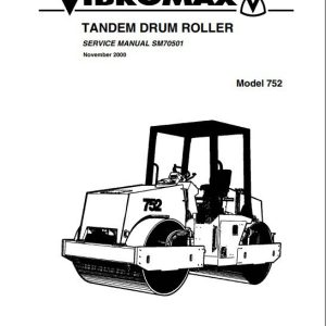JCB Vibromax Roller VMT850 752 Sevice Manual 1