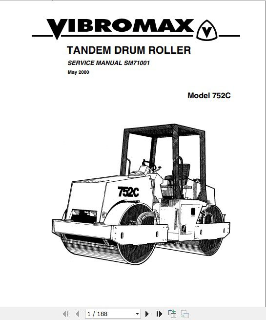 JCB Vibromax Roller VMT850H 752C Sevice Manual 1
