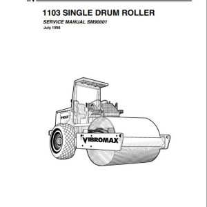 JCB Vibromax Roller W1103 Sevice Manual 1