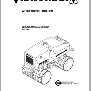 JCB Vibromax Roller W1500 JKC 42000799 Sevice Manual 1