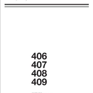JCB Wheeled Loader 406 407 408 409 Sevice Manual 1