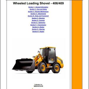 JCB Wheeled Loader 406 409 WLS Tier 3 23 Deutz Sevice Manual 1