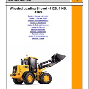 JCB Wheeled Loader 412S 414S416S Sevice Manual 1