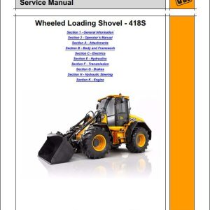JCB Wheeled Loader 418S Sevice Manual 1