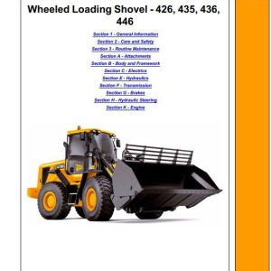 JCB Wheeled Loader 426 435 436 446 Sevice Manual