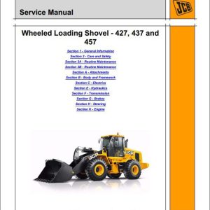 JCB Wheeled Loader 427 437 457 T4i Sevice Manual 1