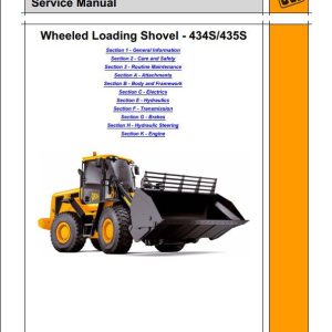 JCB Wheeled Loader 434S 435S Engine Cummins Tier 3 Cummins Tier 4I Sevice Manual 1